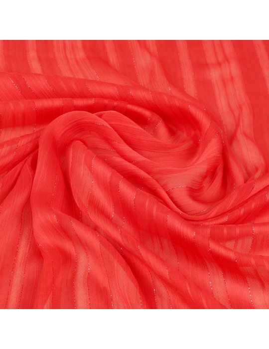 Tissu polyester brillant/corail