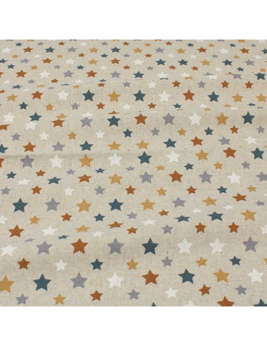 Coupon coton/polyester étoiles 50 x 150 cm