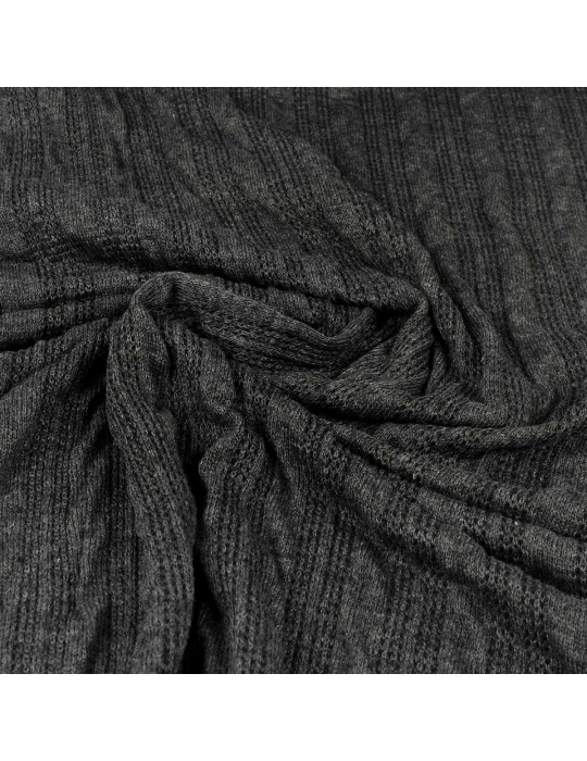 Tissu jersey torsades gris