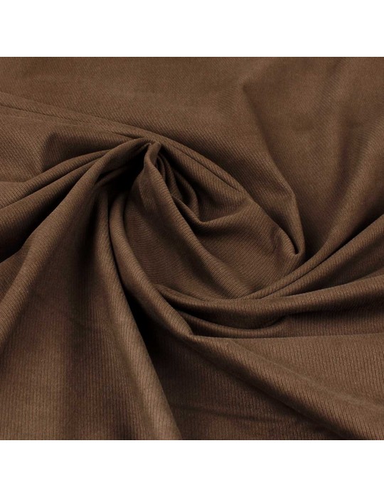 Tissu tricotine marron
