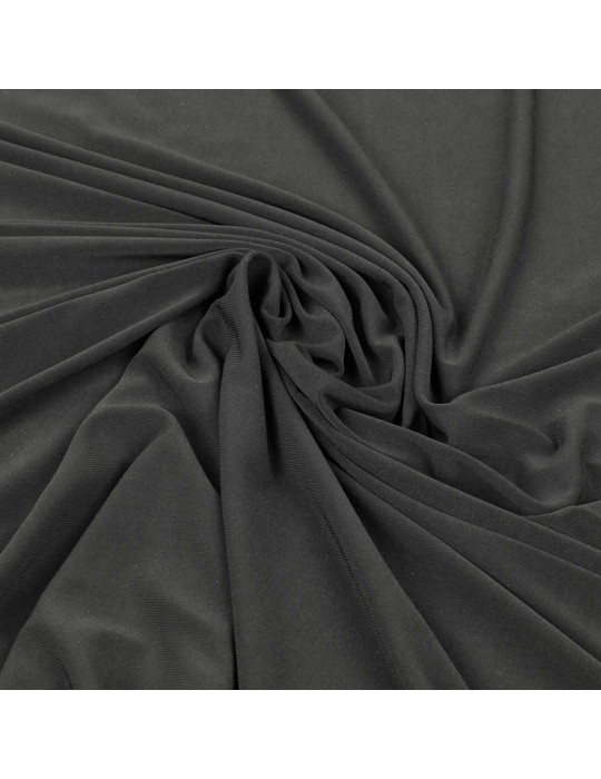 Tissu jersey fin uni noir