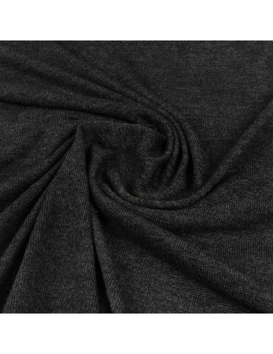 Tissu jersey uni noir