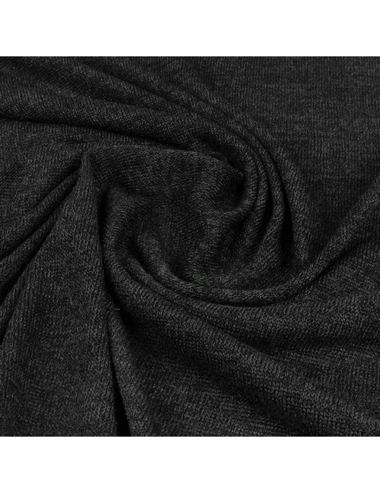 Tissu jersey uni noir