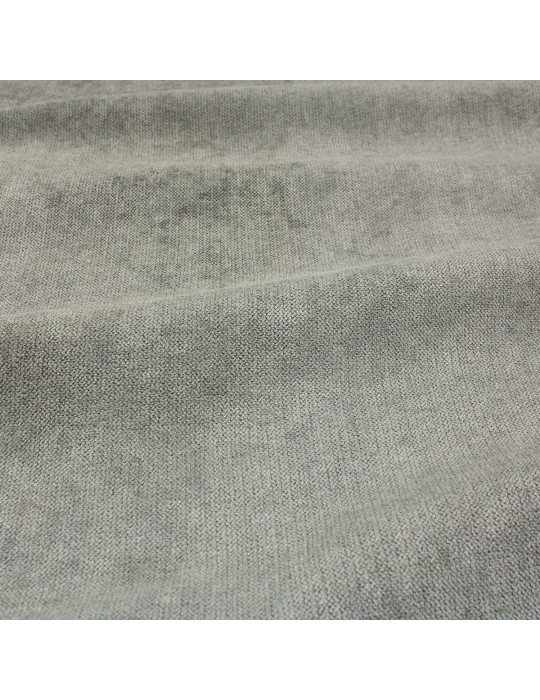 Tissu velours isolant/obscurcissant gris