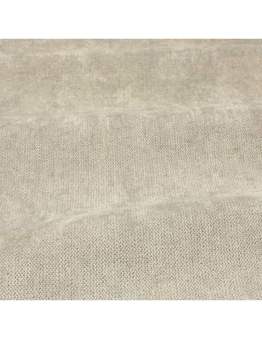 Tissu velours isolant/obscurcissant perle