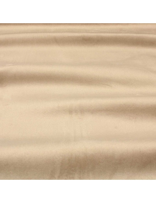 Tissu velours polaire uni beige