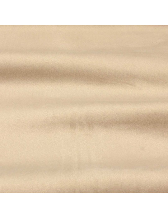 Tissu velours polaire uni beige