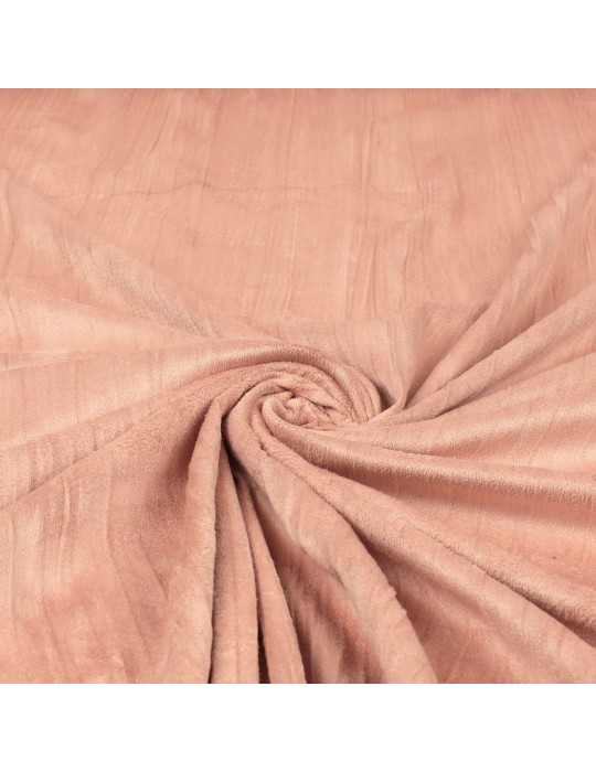 Tissu suédine polyester rose