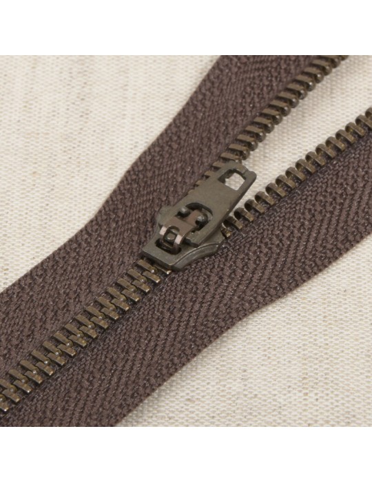 Fermeture en métal bronze non séparable 18 cm marron