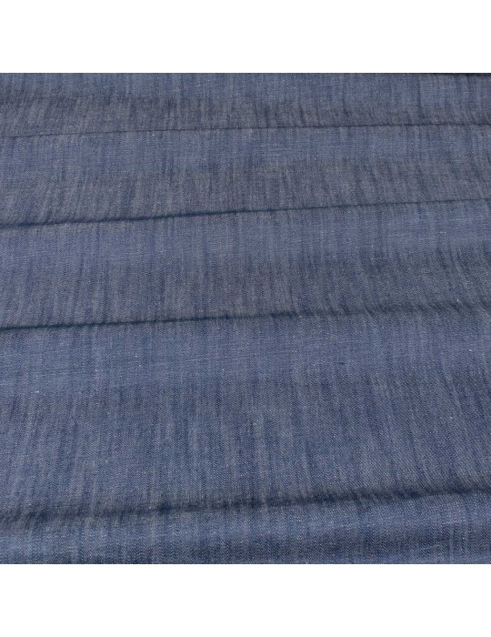 Tissu jean coton 135 cm bleu