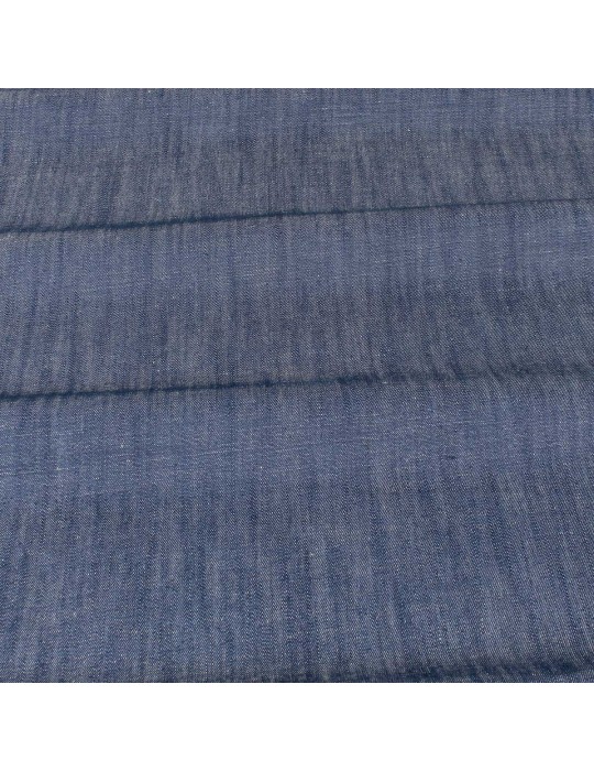 Tissu jean coton 135 cm bleu