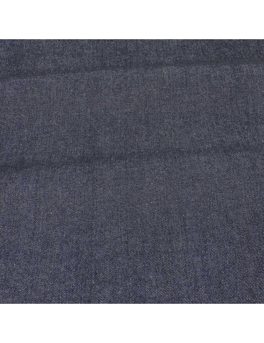 Tissu jean coton/élasthanne 140 cm bleu