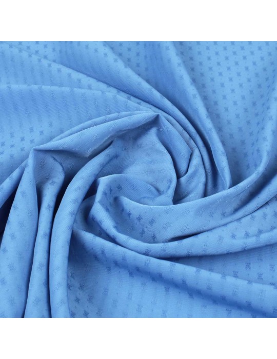 Tissu polyester uni bleu