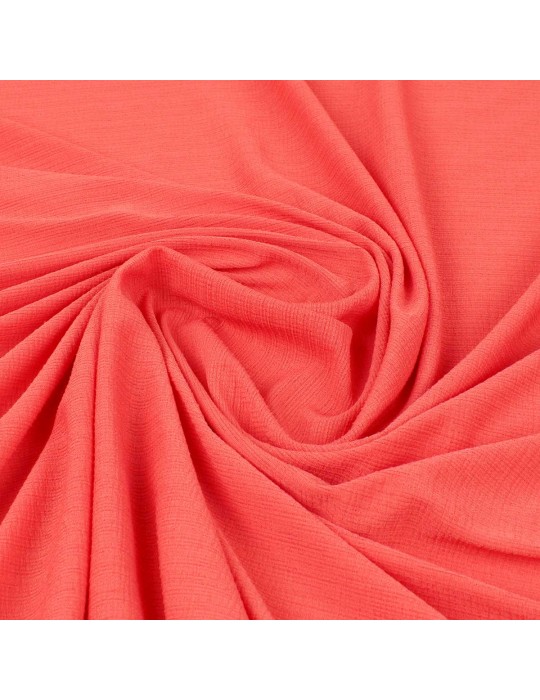 Tissu habillement polyester/élasthanne corail