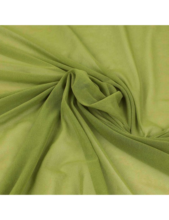 Tissu résille maille uni olive