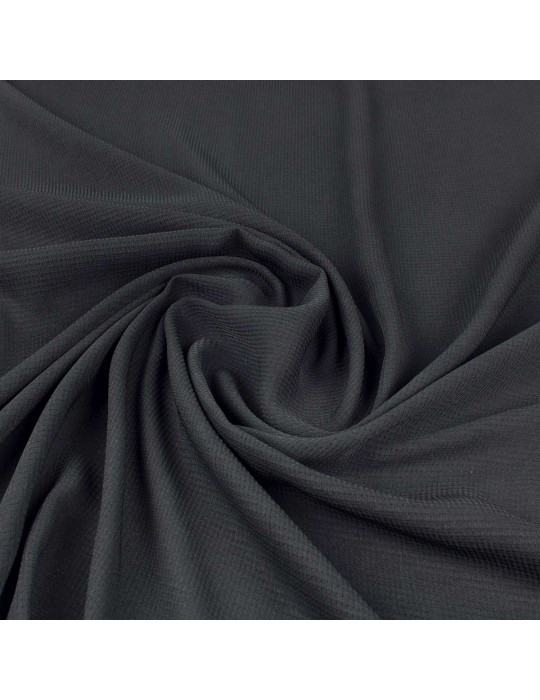 Tissu piqué uni noir