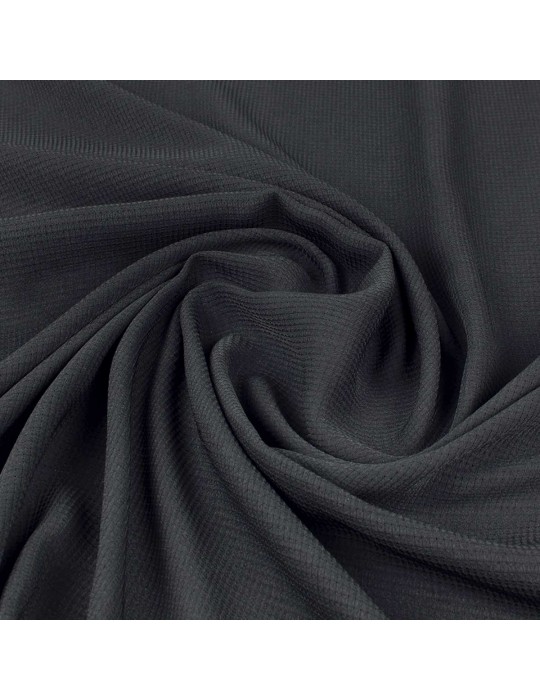 Tissu piqué uni noir