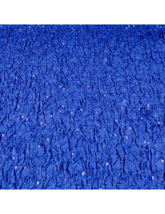 Tissu taffetas paillettes bleu royal