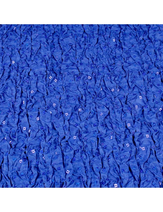 Tissu taffetas paillettes bleu royal