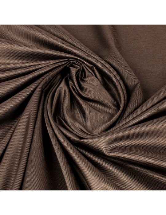 Tissu sergé de viscose marron