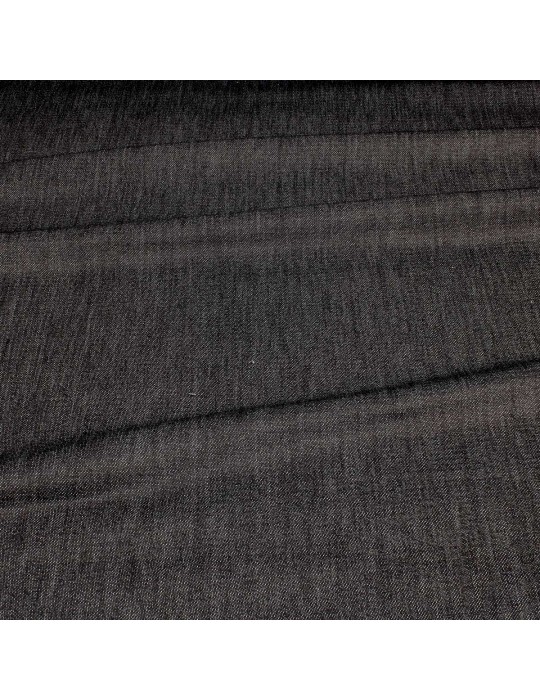 Tissu jean coton/élasthanne 145 cm noir