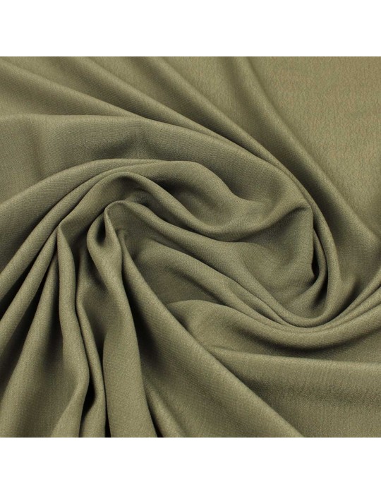 Tissu viscose uni kaki