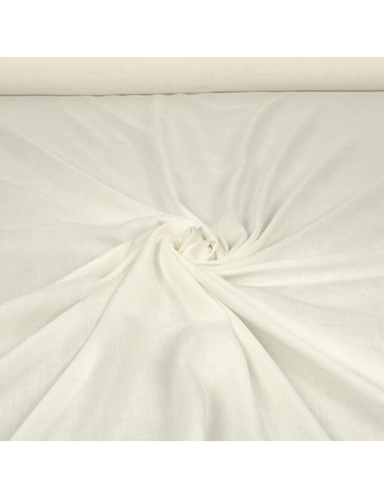 Tissu viscose uni blanc 140 cm