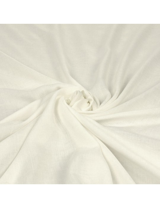 Tissu viscose uni blanc 140 cm