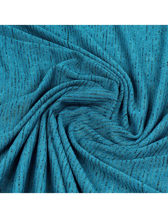 Coupon jersey rayures bleu canard 300 x 145 cm