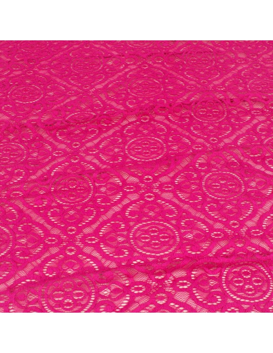 Coupon dentelle rose fuchsia 300 x 150 cm