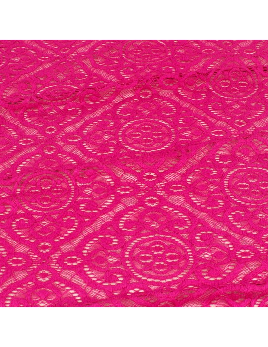 Coupon dentelle rose fuchsia 300 x 150 cm