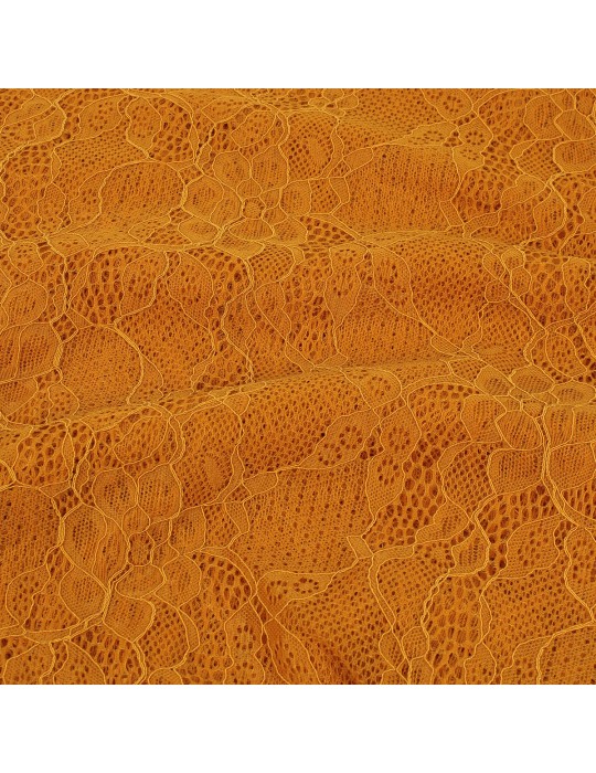 Coupon dentelle floral ocre 300 x 150 cm