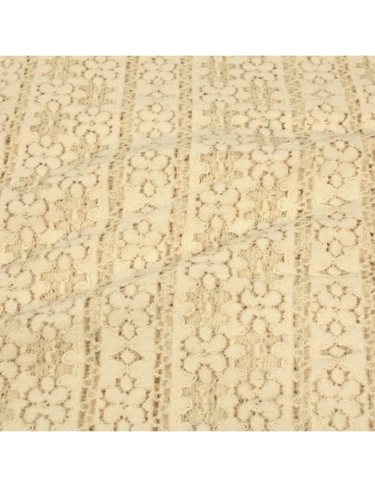 Coupon coton dentelle écru 300 x 110 cm