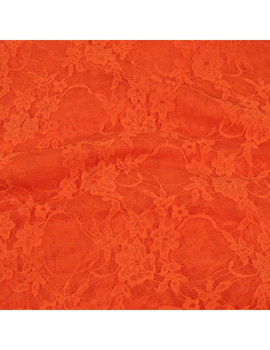 Coupon dentelle floral orange 300 x 150 cm