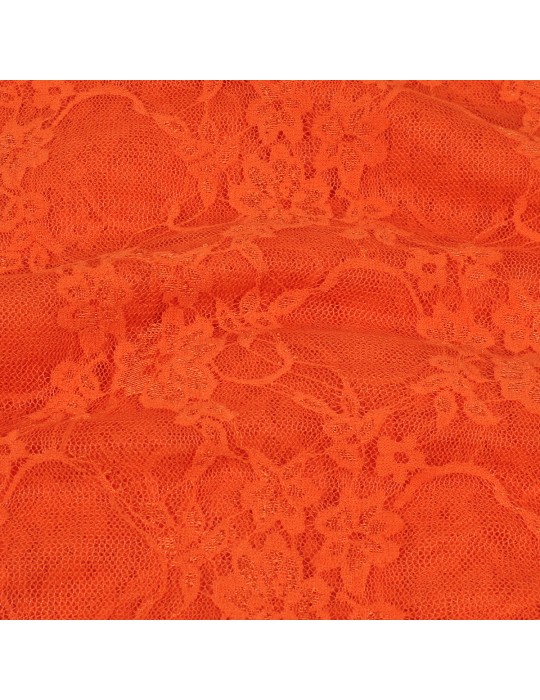 Coupon dentelle floral orange 300 x 150 cm