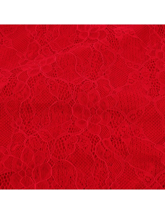 Coupon dentelle floral rouge 300 x 150 cm