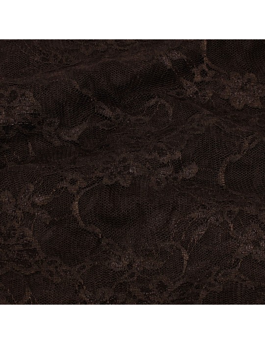 Coupon dentelle floral chocolat 300 x 150 cm