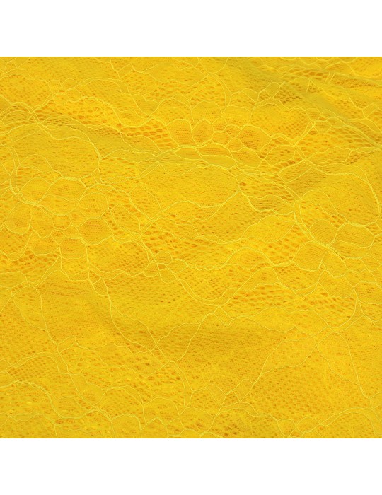 Coupon dentelle floral jaune 300 x 150 cm