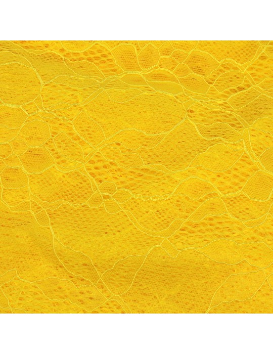 Coupon dentelle floral jaune 300 x 150 cm