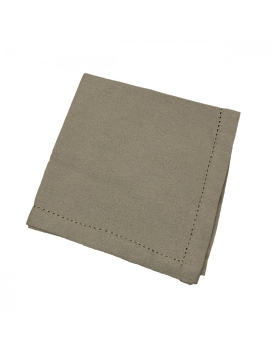 Serviette de table taupe 44 x 44 cm