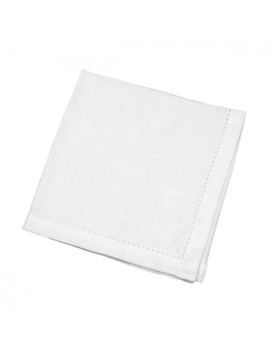 Serviette de table blanche 44 x 44 cm