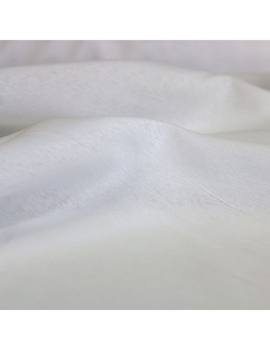 Voilage plombé polyester blanc