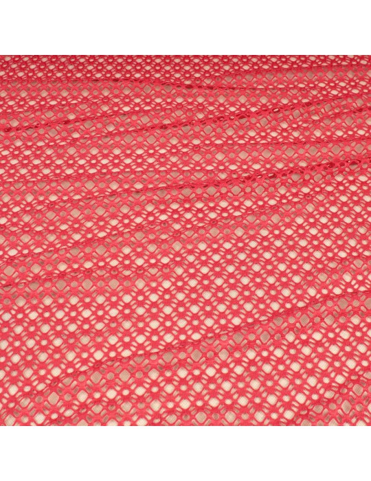 Tissu filet corail