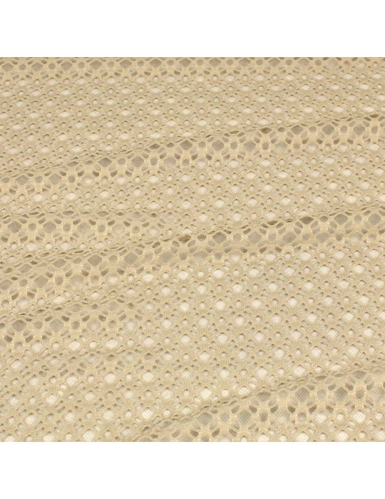 Tissu filet beige