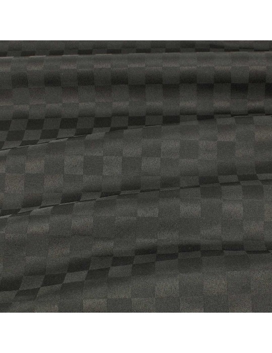 Tissu polyester antitaches gris/noir