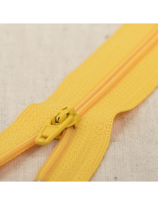 Fermeture fine polyester 25 cm jaune