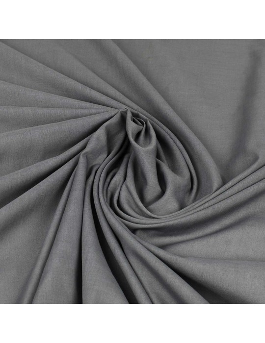 Tissu voile polyester gris perle