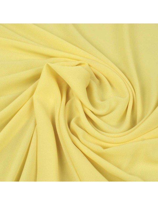 Tissu mousseline uni jaune