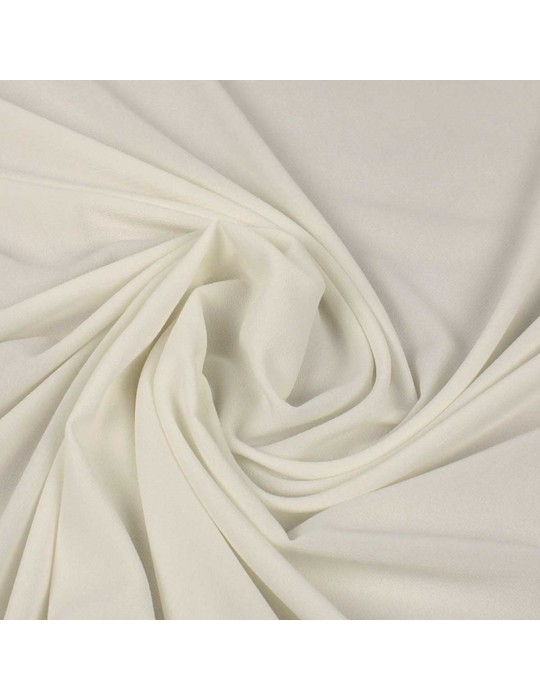 Tissu crêpe uni blanc