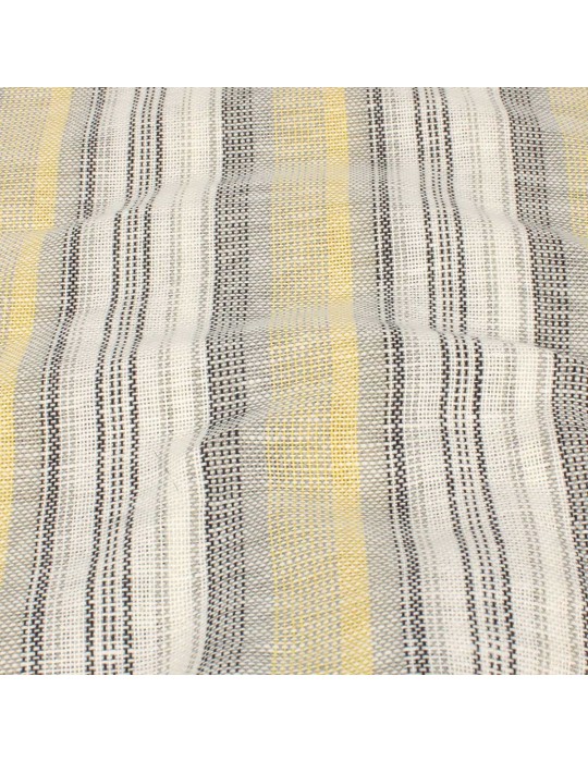 Coupon 100 % coton 300 x 150 cm gris/jaune